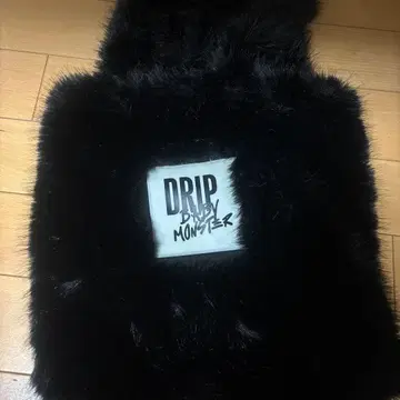 DRIP DADDY MONSTER 블랙 퍼 백