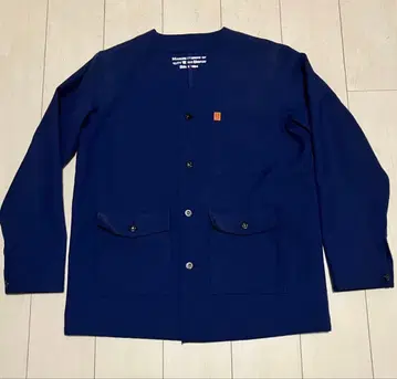 유니버셜 오버롤 노카라 자켓 치노 크로스 L 네이비