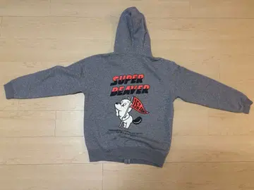 슈퍼 비버 15주년 기념 후드티 그레이