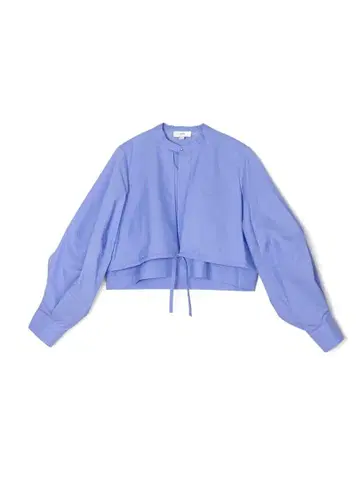 HYKE T/C BALLOON SLEEVE BLOUSE 블루 사이즈 2