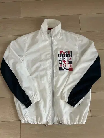 HUNTING WORLD 나일론 자켓 화이트/네이비