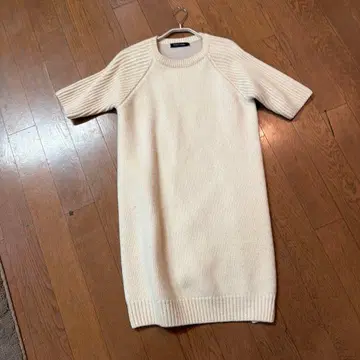 YOKO CHAN 반팔 니트 원피스 크림