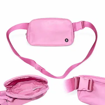 lululemon 핑크 미니 웨스트 파우치 바디백 새상품급