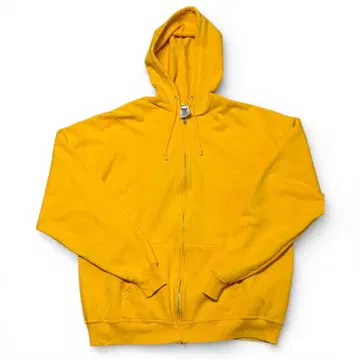JERZEES 저지 지퍼 후드티 00s L 옐로우 컬러