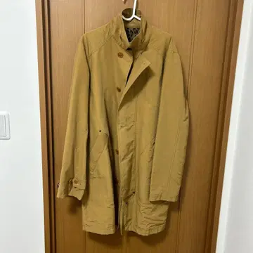 MVP 베이지 스텐카라 코트 레오파드 무늬 안감