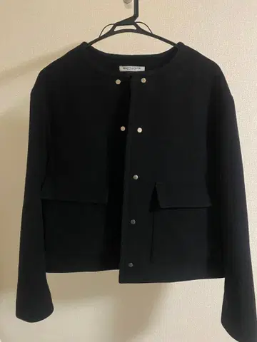 BEAUTY&YOUTH 노카라 자켓 블랙