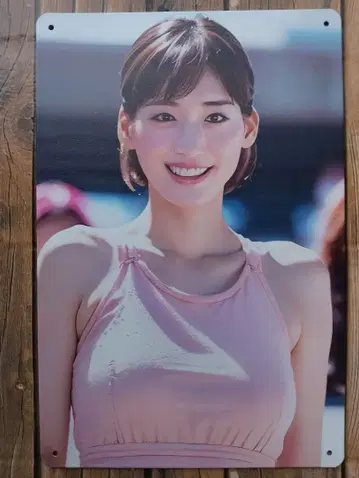 아야세 하루카 양철 간판 신상 미사용품!