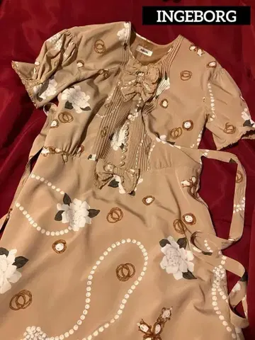 INGEBORG 꽃무늬 롱 원피스