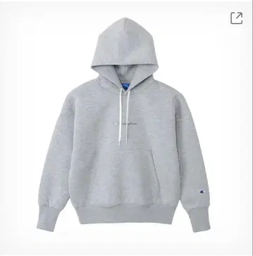 Champion 그레이 후드 부착 후드티