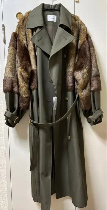 MURUA 롱 더블 트렌치코트