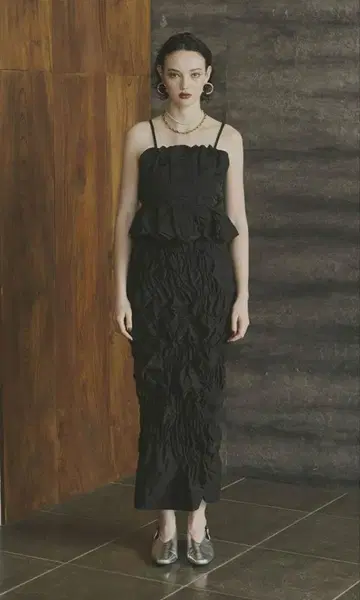 랜덤 셔링 셋업 드레스 포멀 드레스