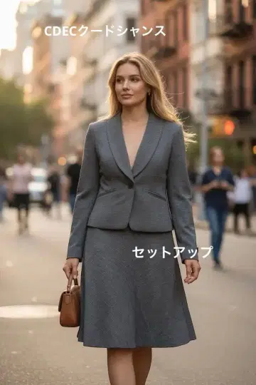 e561 CDEC 월드 셋업 자켓(36) 스커트(38)