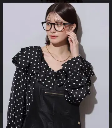 Arpege story 프릴 겉옷 블라우스