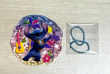 스티치 영화 굿즈 랜덤 아크릴 키체인 물결 모양