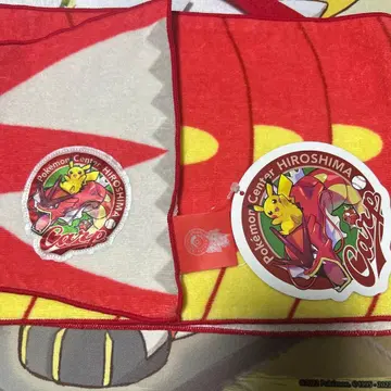포켓몬 센터 히로시마 카프 타월 머플러 빨간색 갸라도스