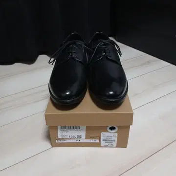 프릭스스토어 블랙 가죽 드레스 슈즈 27.0cm