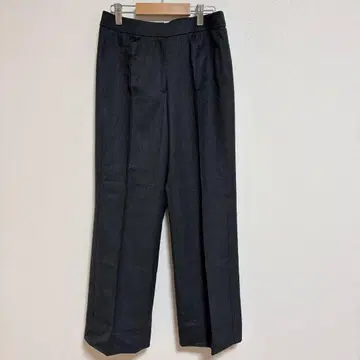 [아덴다] 일본제 택 포함 미사용 울 캐시미어 센터 프레스 와이드 팬츠