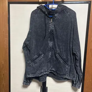 HALHAM 데님 지퍼 후드티 M 사이즈