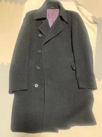 JUN멘 블랙 체스터 코트