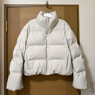 심리스 다운 숏 자켓 내추럴 S