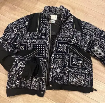 sacai reyn spooner 콜라보 다운 자켓