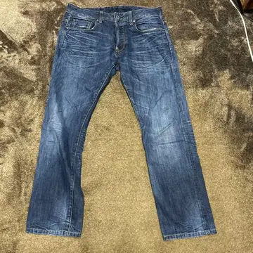 G-STAR 다크 블루 스트레이트 레그 데님