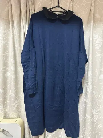 미즈이로 인디 네이비 긴팔 원피스