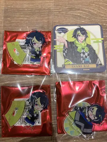 Dytica 스이파라 콜라보 이나미 라이 미니 아크릴 스탠드 코스터 세트