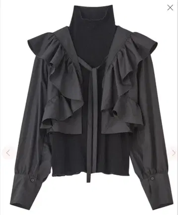 코코딜 마기 착용 모델 리브 터틀 x 프릴 볼레로 세트