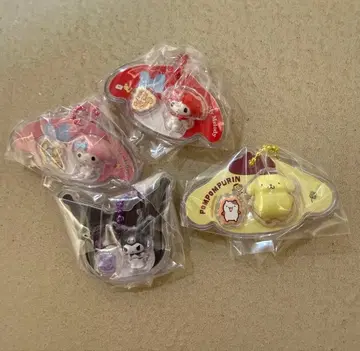 산리오 캐릭터즈 패키지 참&초코 보로 4개 세트