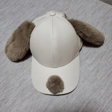 USJ 강아지 귀 달린 모자 크림색