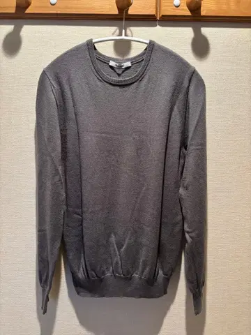 슬로안 14G 메리노울 크루넥 니트 사이즈 4 그레이