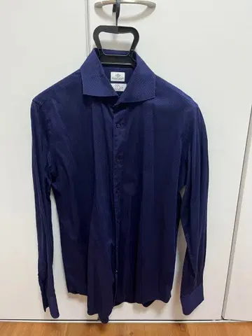 BEAMS HEART 네이비 메쉬 셔츠