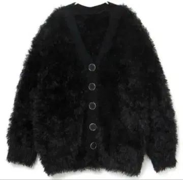 melt the lady basic shaggy cardigan