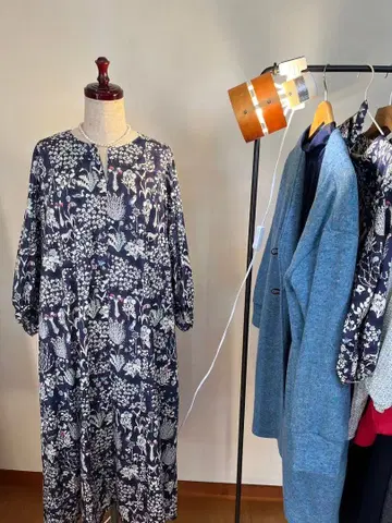 리버티 요시에 원피스 핸드메이드 L