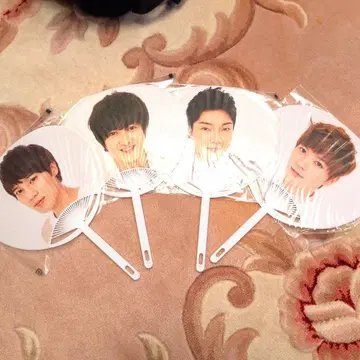 아이돌 얼굴 사진 부채 5장 세트