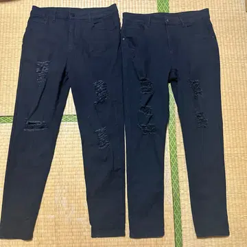 데미지 스키니 팬츠