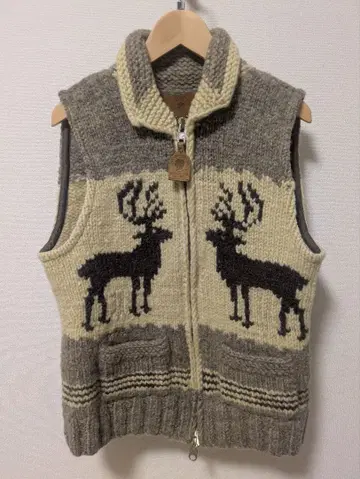 CANADIAN SWEATER 울 집업 베스트 카우친