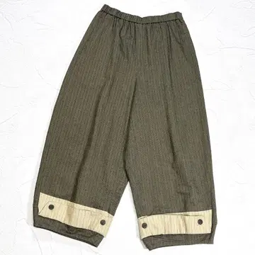 2023 자우 센소유니코 와이드 팬츠 이지 팬츠 스트라이프 벌룬