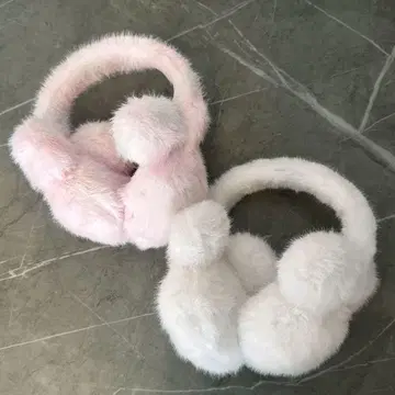 [ 디즈니 ] Disney 귀도리 귀마개 2개 세트 화이트 핑크 계열