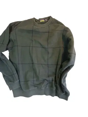 다크 그린 체크 무늬 트레이닝복