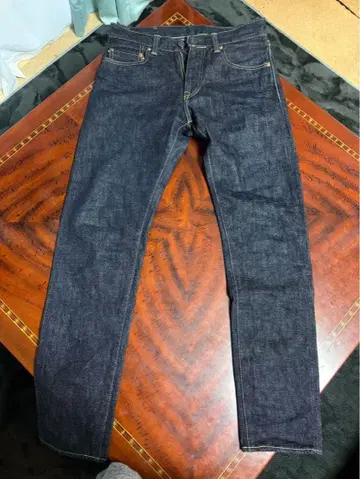 모모타로 청바지 동단 라벨/내로우 테이퍼드 w29