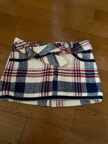 토미걸 체크 무늬 미니 스커트 S