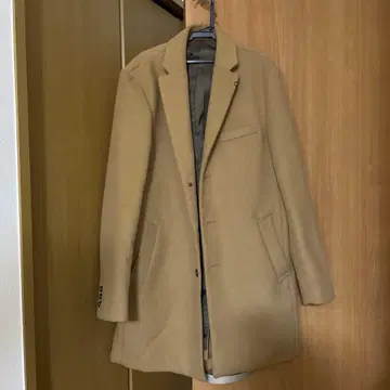 베이지 체스터 코트 M