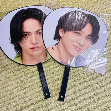 키쿠치 후마 테라니시 타쿠토 점보 부채 timelesz 타임리스 돔 부채