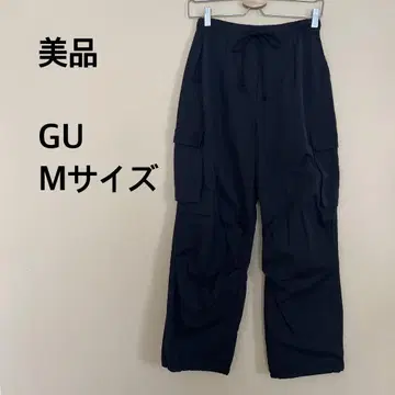 [새상품급] GU/여성용/카고 팬츠/블랙/블랙/무지/댄스
