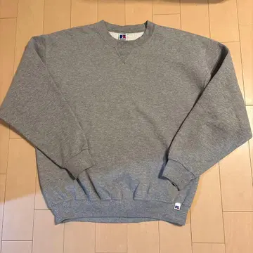 러셀 무지 맨투맨 그레이 RUSSEL 사이즈 L 블랭크