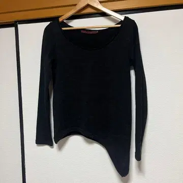 SEANA 블랙 그런지 티셔츠 vkei