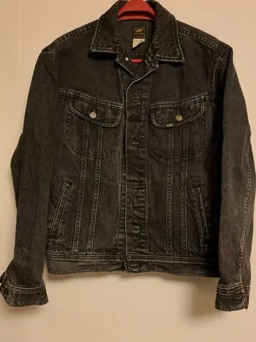 80s 90s Lee 220 블랙 데님 자켓 usa제 후염색