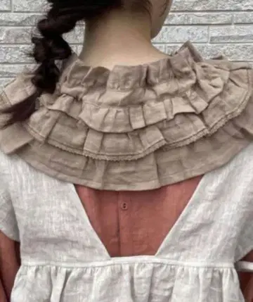 사만사 모스모스 타치카와 한정 프릴 탈착식 옷깃